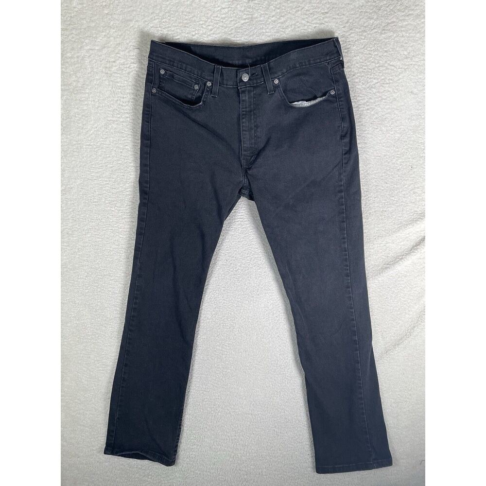 Levis 514 Jeans Mens 36x32 Faded Black Slim Straight Leg Preppy Emo Skater